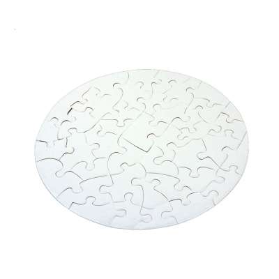 Custom sublimation round paper jigsaw puzzle kids' diy toy