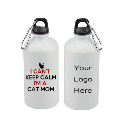 Customized 500ml sublimation aluminum water bottle with custom logo heat printing