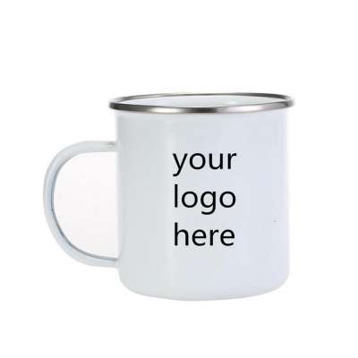 Blank Sublimation 500ml stainless steel enamel mug custom coffee mug wholesale