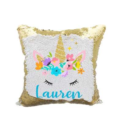 MIDA Promotion Fashion Decorative Reversible Custom Sublimation Sequin Pillow