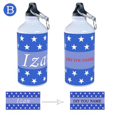 DIY photo print Aluminum Sports Water Bottles 500ml 600ml Cycling Camping Bicycle Bike Kettle Outdoor Riding drinking bottle