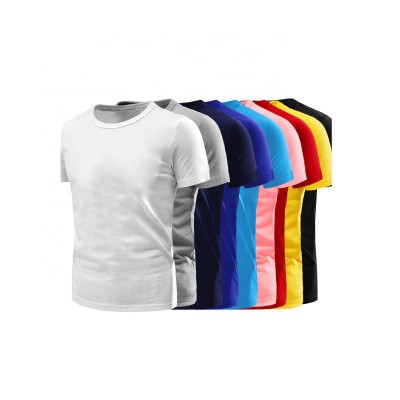 Wholesale Mulit Color Round Neck Brand T-shirt Dress Blank T-Shirt White Polyester Man T Shirt