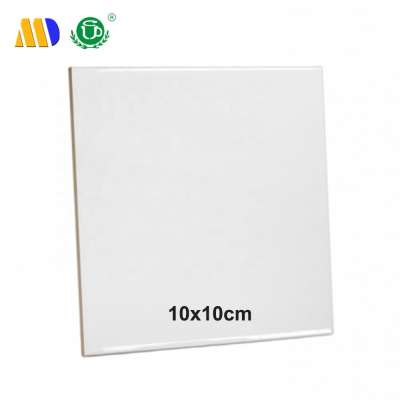 MIDA China factory dye white blank sublimation ceramic tiles 10*10cm customized ceramic tile