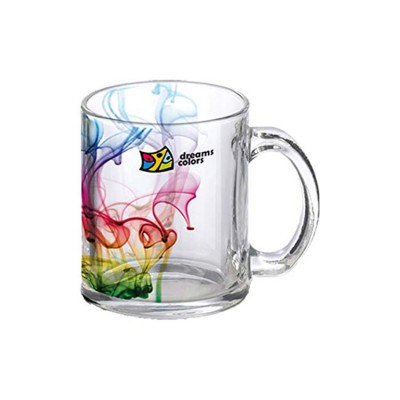 MIDA Transparent Blank Glass Beer Mug 11 oz Sublimation Custom Glass Coffee Mug